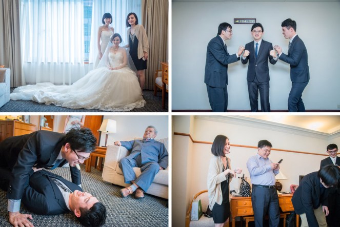 新郎和伴郎也很搞笑