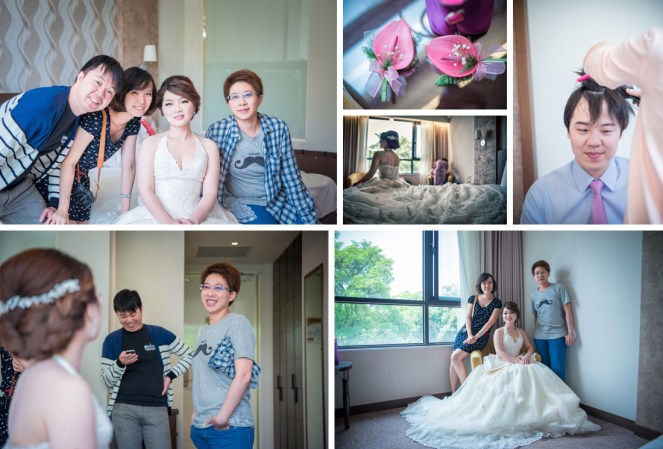 親朋好友來找新娘,新娘一直說新郎這個好可愛歐