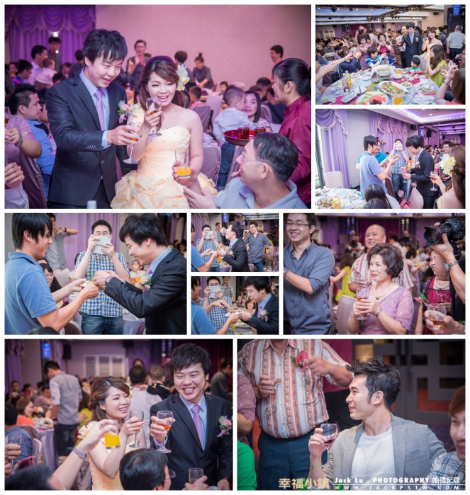 賓客與新人互動