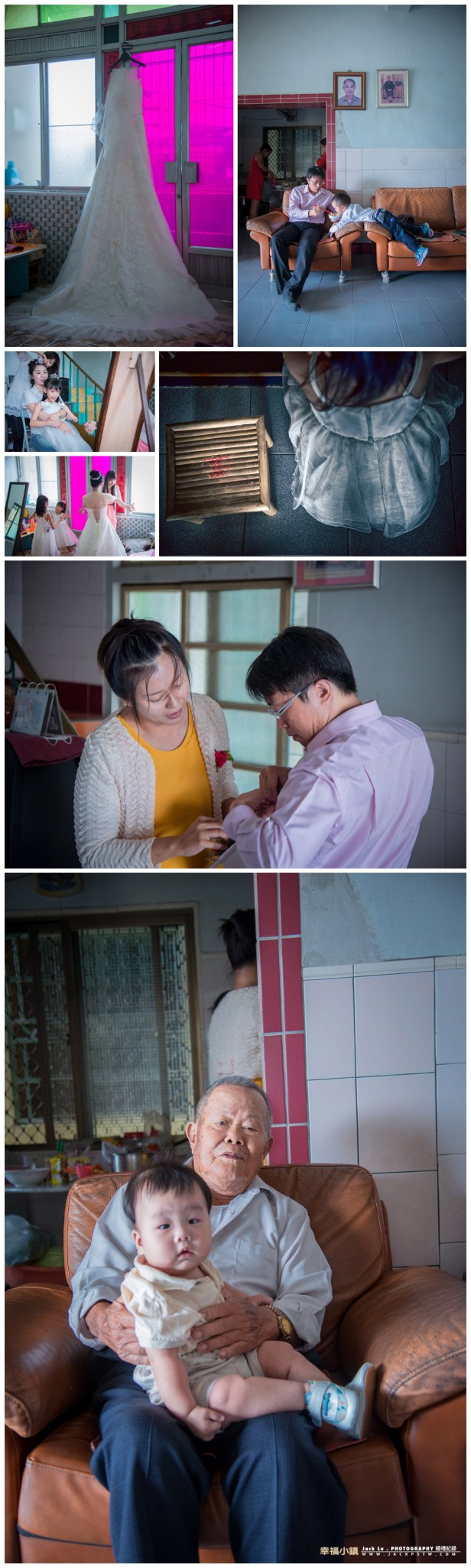 爺爺抱的小孫子