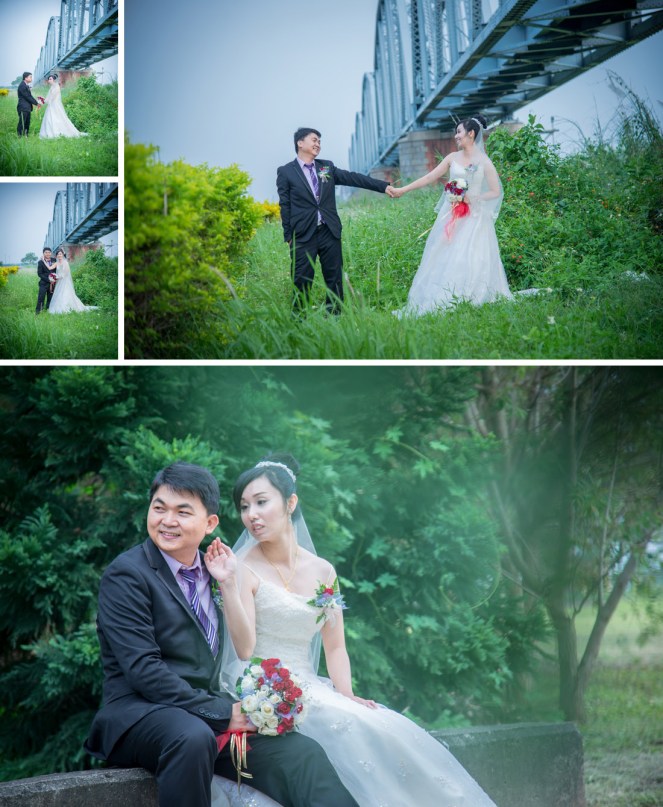 高雄舊鐵橋拍攝婚紗照