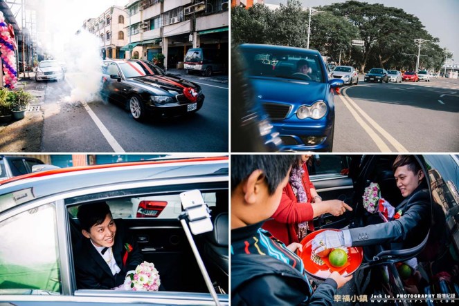 迎娶車隊出發, 用手機live視訊