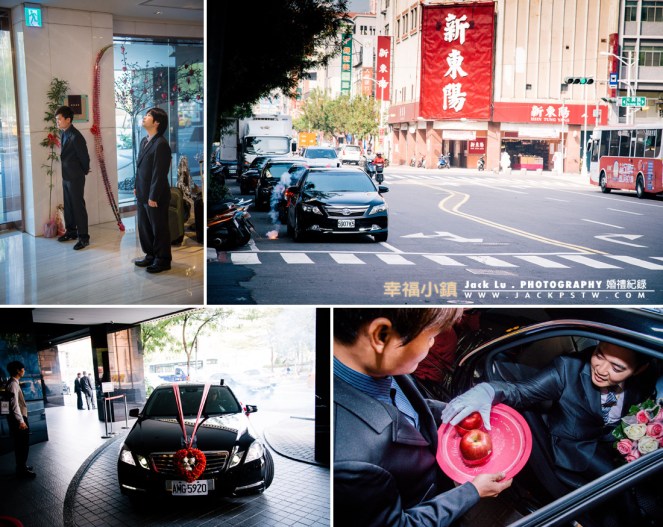 帥氣新郎官坐的禮車登場 帥氣新郎官坐的禮車登場