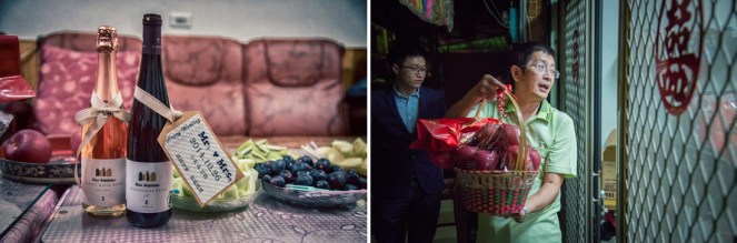 送給新人的紅酒, 新郎家準備