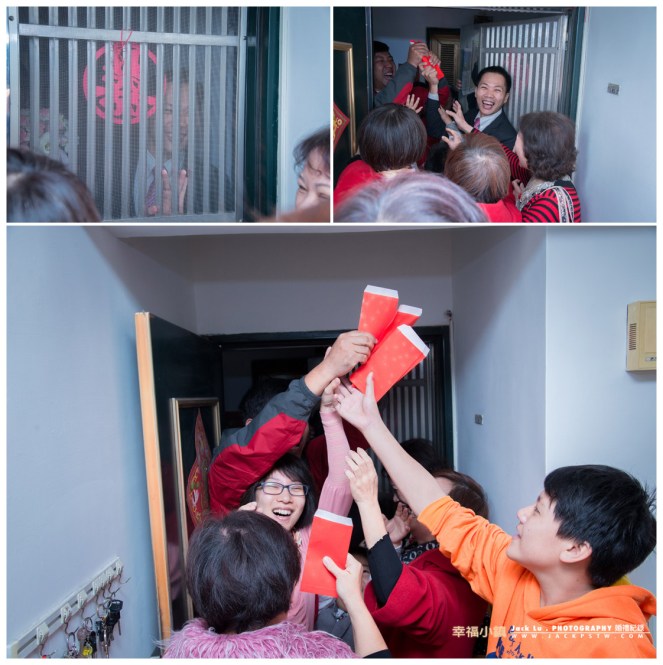 新郎官被女方家人圍堵, 新郎拿出祕技:發紅包, 發到一半被別邊的人全部搶走