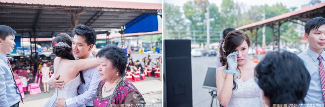 感謝雙方母親,新娘忍不住掉眼淚
