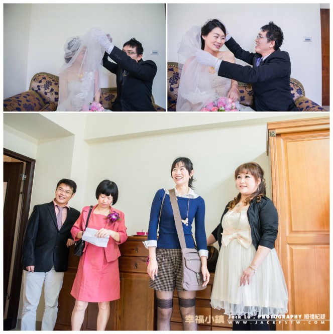 新郎掀開新娘面紗