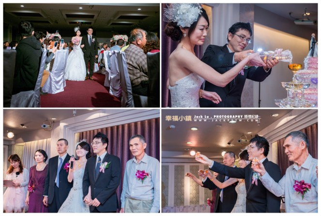 新婚新人進場敬酒