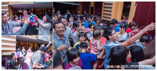 高雄-婚禮紀錄攝影師-婚宴喜宴-大八飯店-新人二次進場,賓客搶小禮物