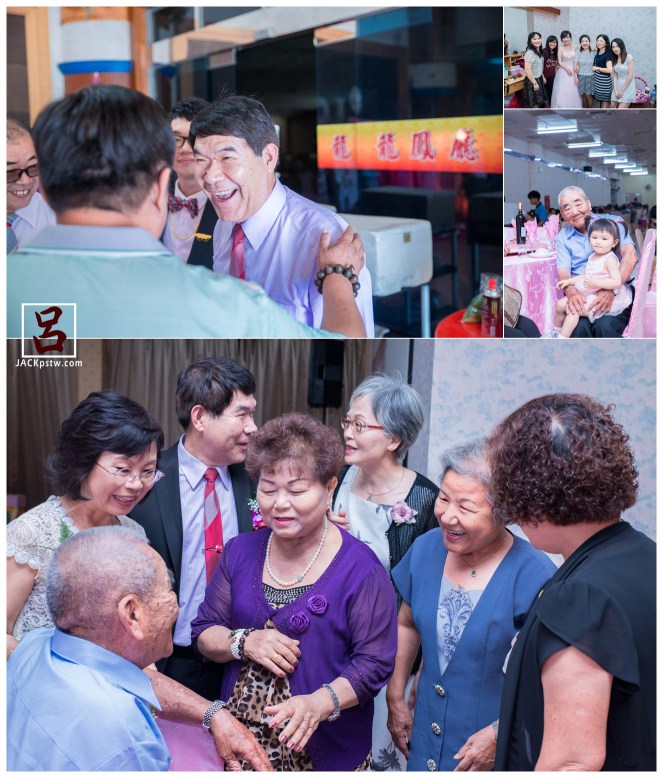 主婚人與賓客的互動照片