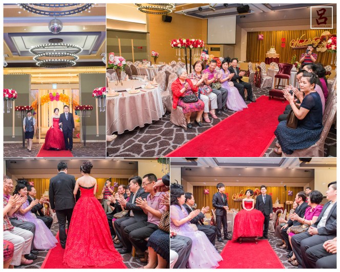 文定儀式準備開始新人進場