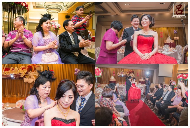 婚禮記錄文定儀式:開心的新娘