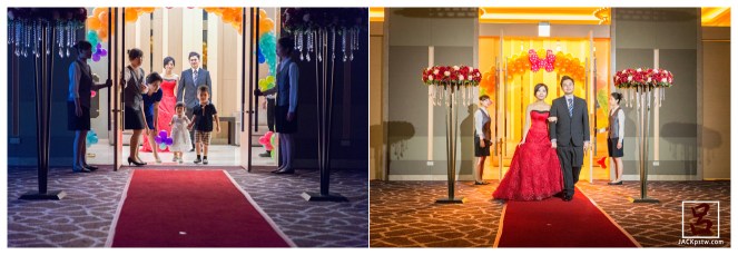 新人正式進場,訂婚午宴開始