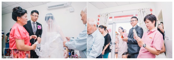 婚禮紀錄-迎娶喜宴-高雄圓山-迎娶拜別父母畫面