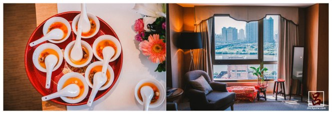 桌上已經準備好湯圓給親家吃,窗外看出去相當漂亮, 現在回想起,當時應該請新娘坐在這邊拍幾張 桌上已經準備好湯圓給親家吃,窗外看出去相當漂亮, 現在回想起,當時應該請新娘坐在這邊拍幾張