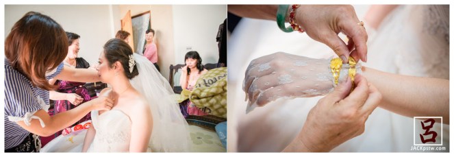 媽媽說這一些金飾都要帶上