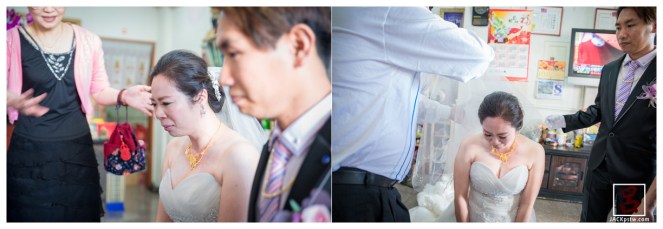 當新娘跪下,新娘就忍不住哭出來,讓我沒辦法馬上反應過來,太快了