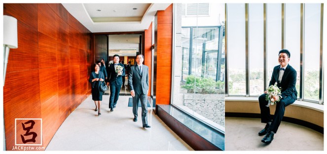 男方家長進到蓮潭會館