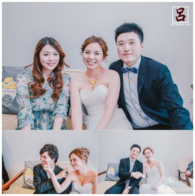 新人與朋友親友合照