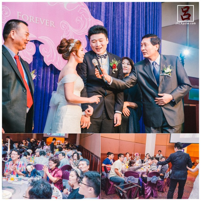 主婚人向新人亙亘和品樺致詞