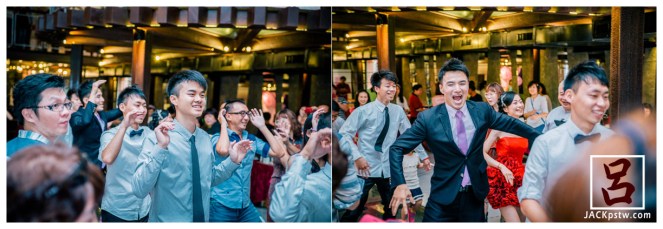 新郎與賓客都玩的很開心