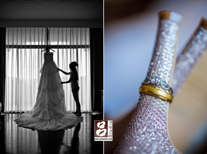 新娘子的白紗+婚鞋搭配戒指 新娘子的白紗+婚鞋搭配戒指