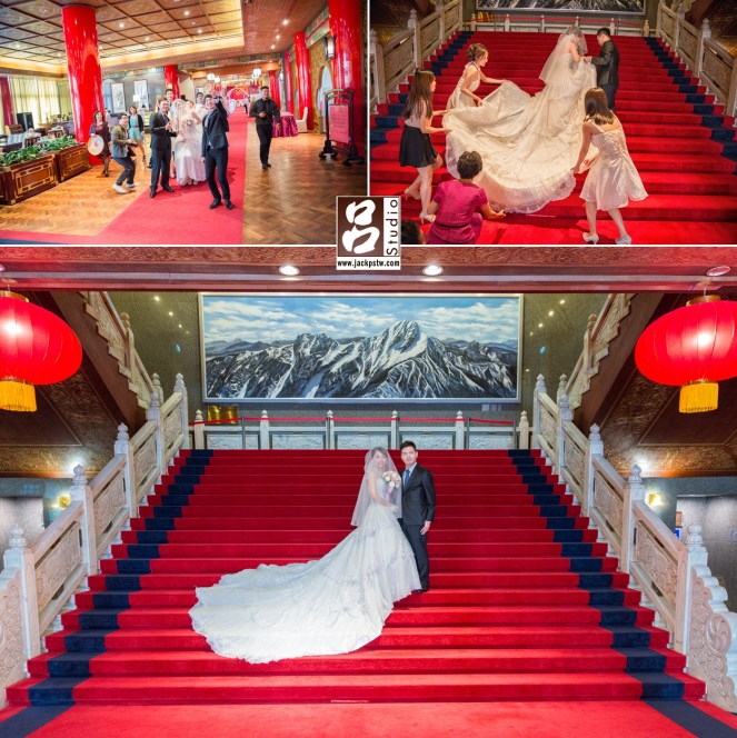 在高雄圓山的大廳拍攝,其實小呂很喜歡當天前來幫忙的伴娘和朋友一起協助新娘子的畫面,雖然從照片看不到正面,但對新人他們是張有意義的照片 在高雄圓山的大廳拍攝,其實小呂很喜歡當天前來幫忙的伴娘和朋友一起協助新娘子的畫面,雖然從照片看不到正面,但對新人他們是張有意義的照片,攝他們大廳的紅地毯一定要拍一張給他們,雖然可能在其他婚攝常看到類似,但是對新人他們只有一次.