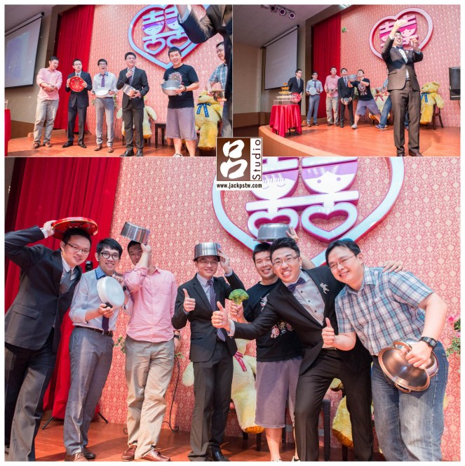 新郎改接菜花,新人還特別準備鍋子,當初我還已經是獎品 新郎改接菜花,新人還特別準備鍋子,當初我還已經是獎品