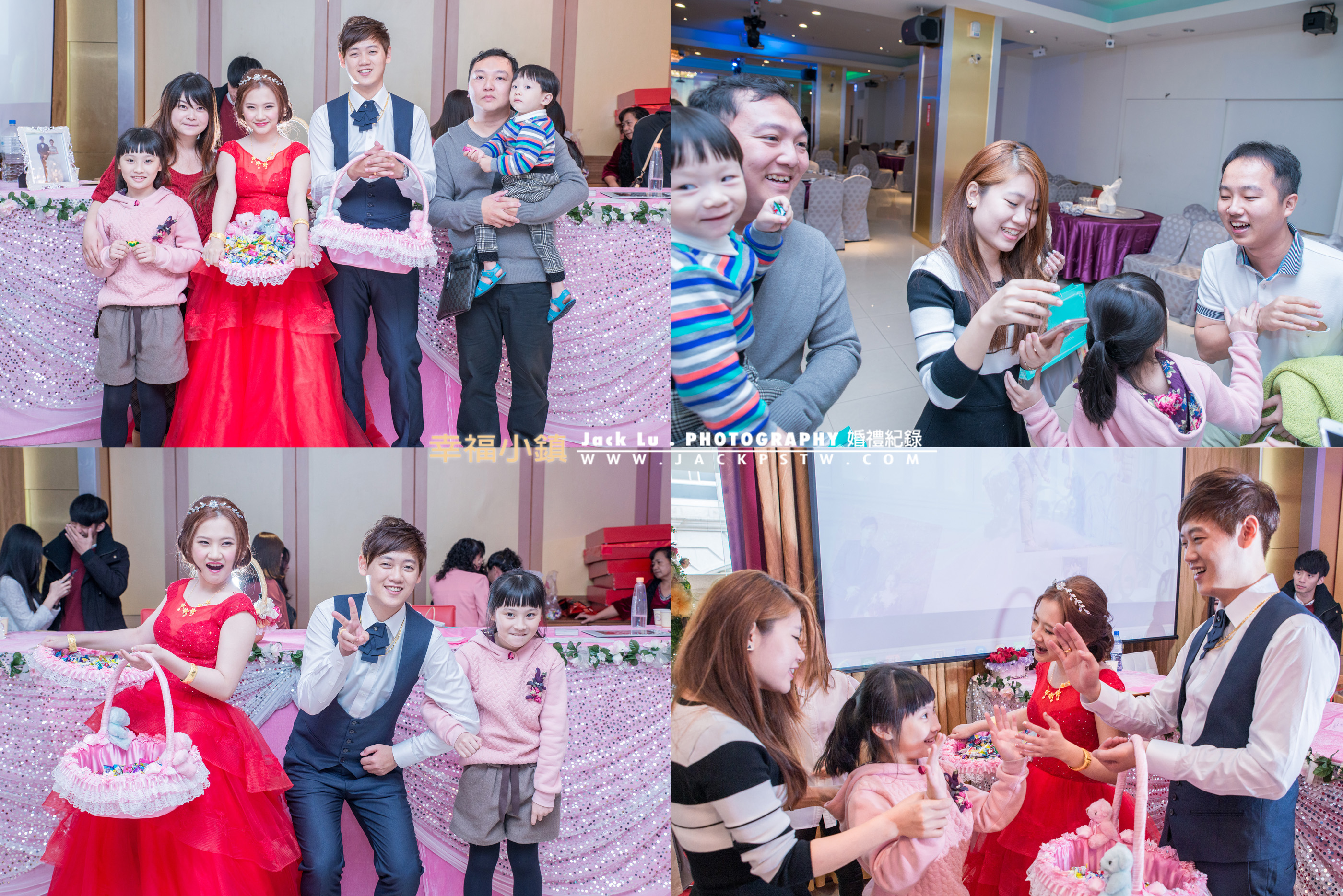 小妹妹一直很想跟新郎拍照,大哥哥姐姐給小妹妹凸槽,妹妹馬上抓他們說不要亂講,站一起拍照又害羞.形成相當可愛的樣子, 妹妹眼中只有穿西裝的新郎