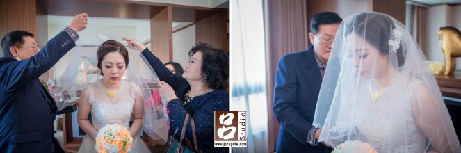 婚攝,Taiwan wedding,婚禮紀錄,婚禮攝影, 福容大飯店 蓋新娘頭紗,父親在整理紗頭