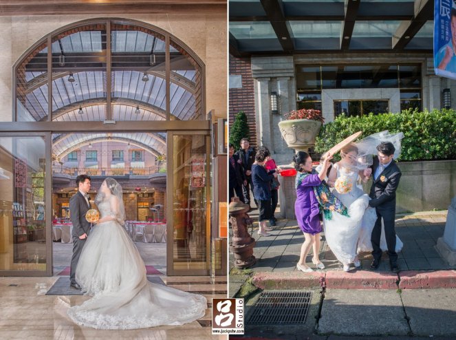 婚攝,Taiwan wedding,婚禮紀錄,婚禮攝影, 福容大飯店, 結婚儀式 在福容大飯店大廳和正門