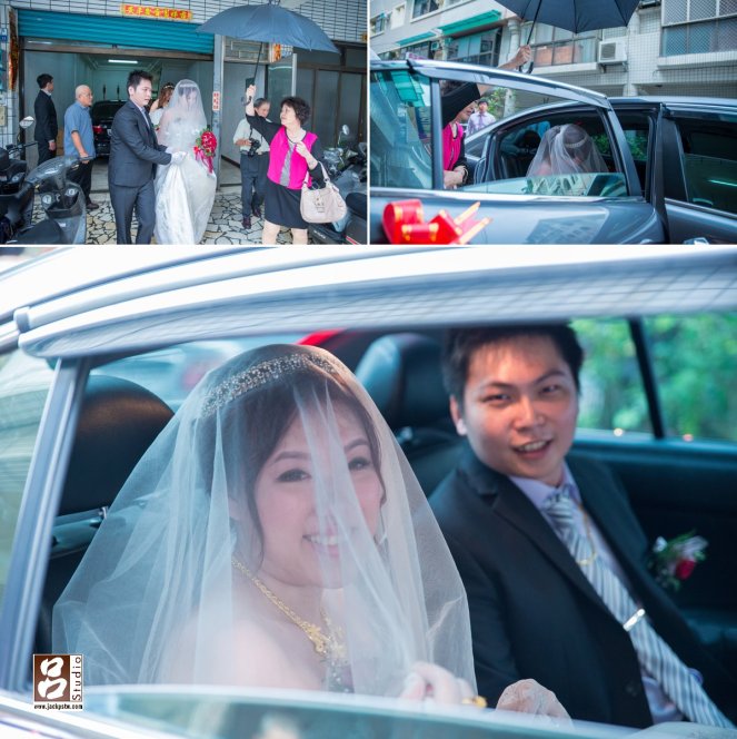 新人上車,媒婆拿的黑傘
