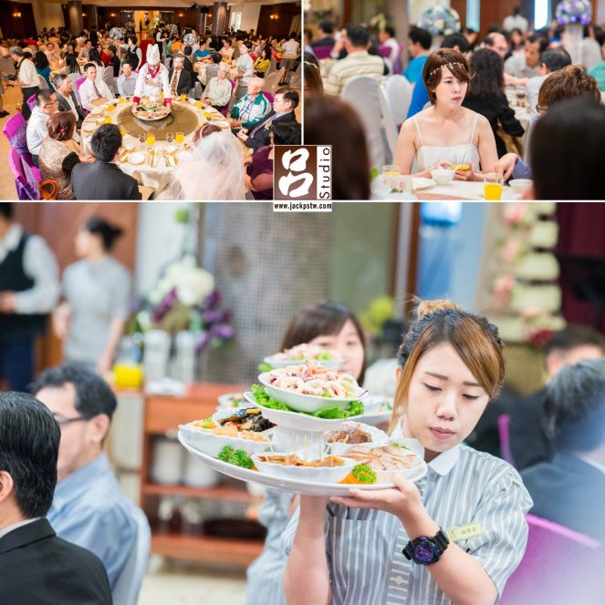 台南大飯店婚宴的上菜秀