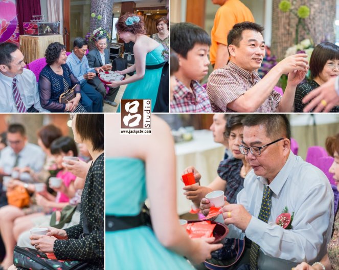 最後新娘奉茶給男方今天參與的長輩