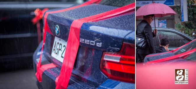 婚禮雨天 剛天雨還下滿大的