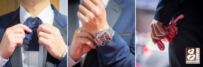 婚禮特寫, 情境照 新郎的局部特寫照