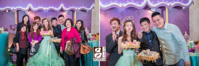 新郎新娘與賓客合照