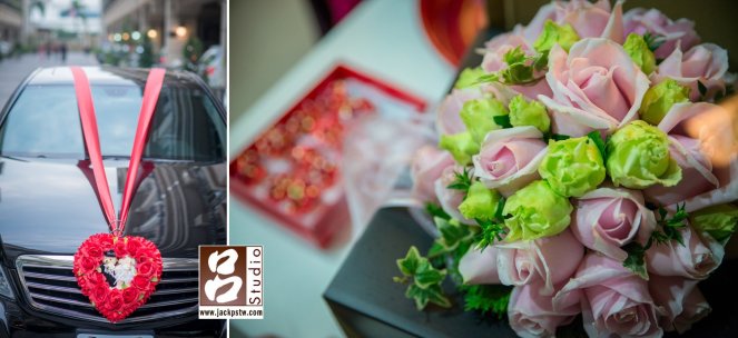 禮車和捧花