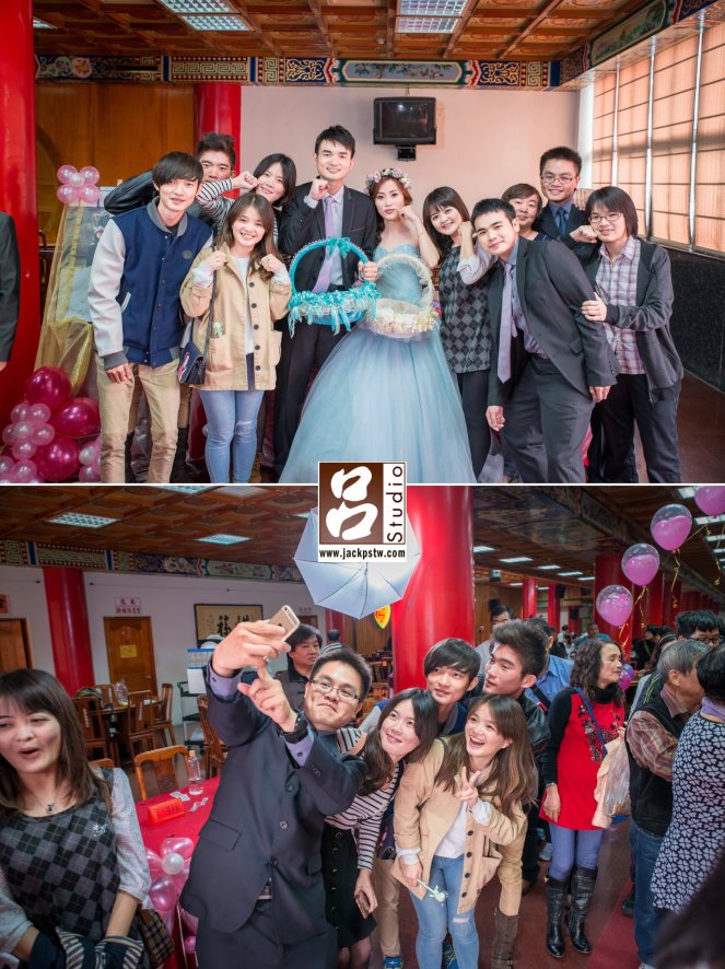 新郎的家族同輩合照