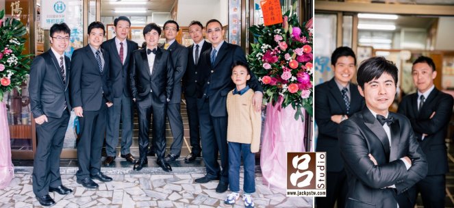 出發迎娶前拍攝張大合照