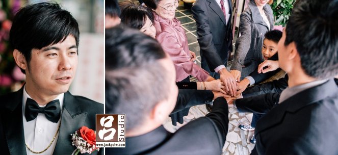 新郎獨照 新郎獨照,媽媽很可愛還說,在出發前來的加油打氣