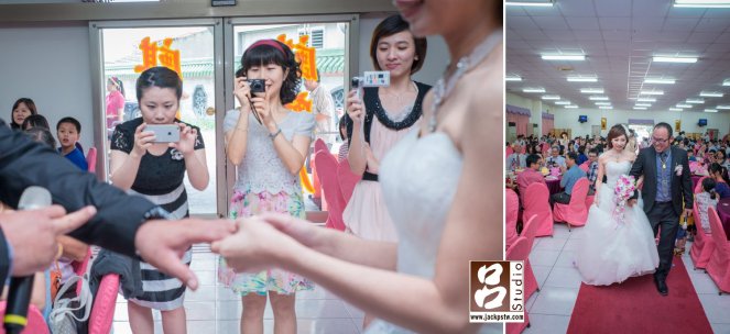 賓客在拍攝交換戒指過程 賓客在拍攝交換戒指過程