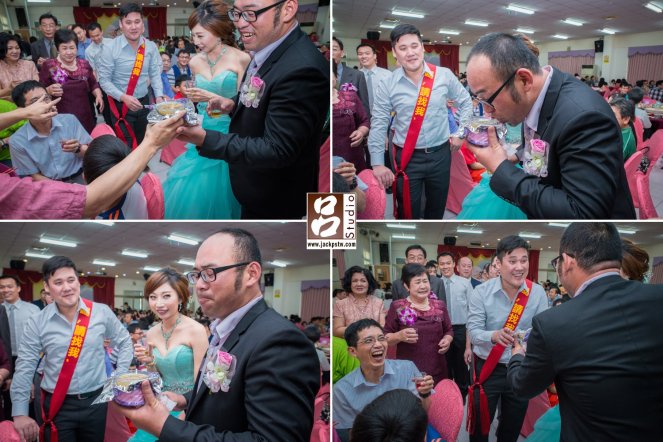 新郎朋友特別準備特調,新郎喝一口眉毛一皺,馬上丟給伴郎 新郎朋友特別準備特調,新郎喝一口眉毛一皺,馬上丟給伴郎