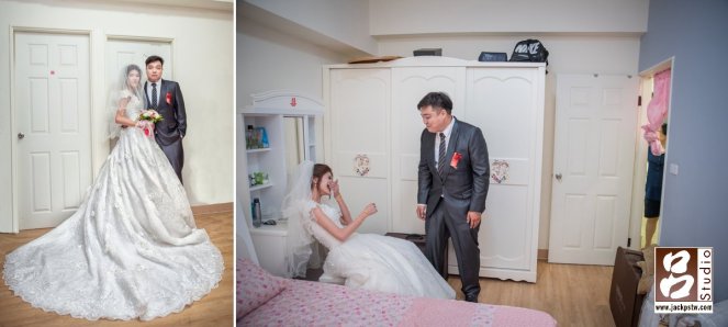 掀完頭紗新娘忍不住笑場 wedding-day-photo-kao13