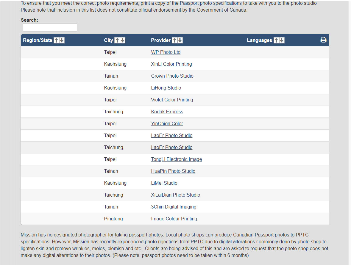拍攝加拿大護照相片