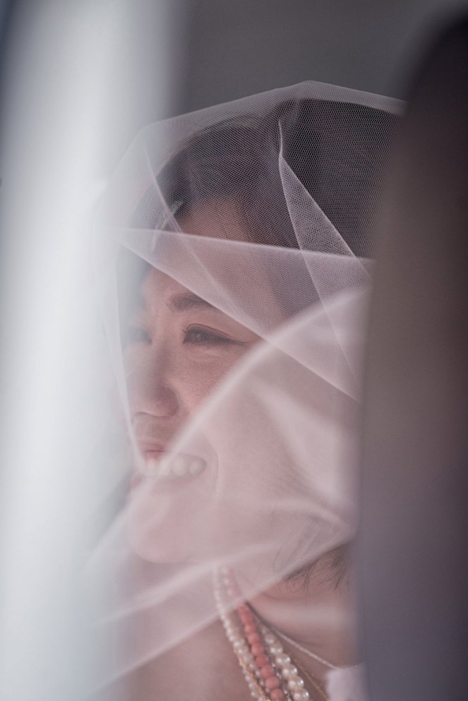 新娘開心上車表情