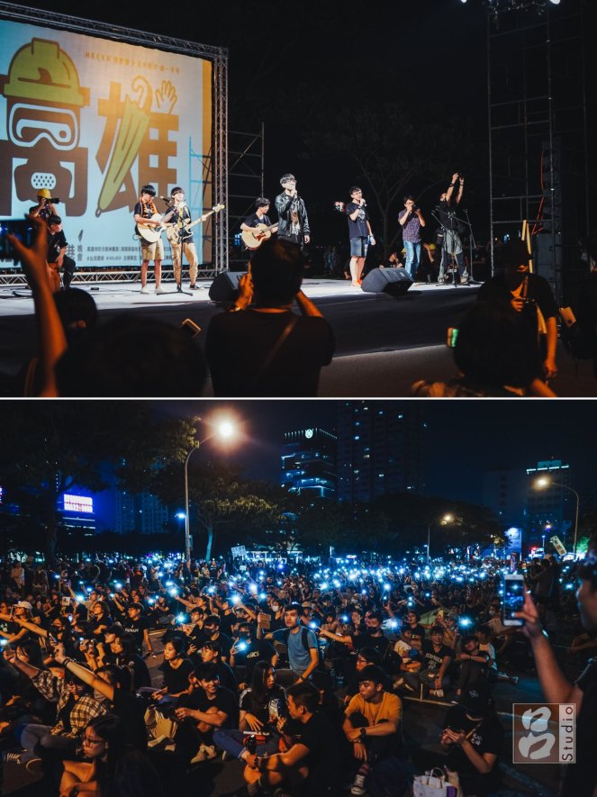 學生社團上台彈奏