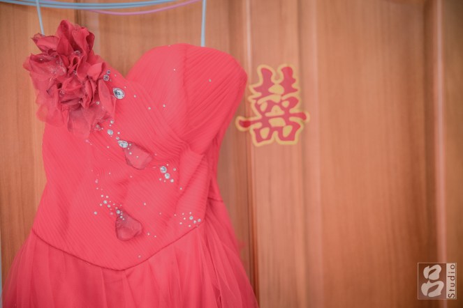 新娘紅色晚禮服